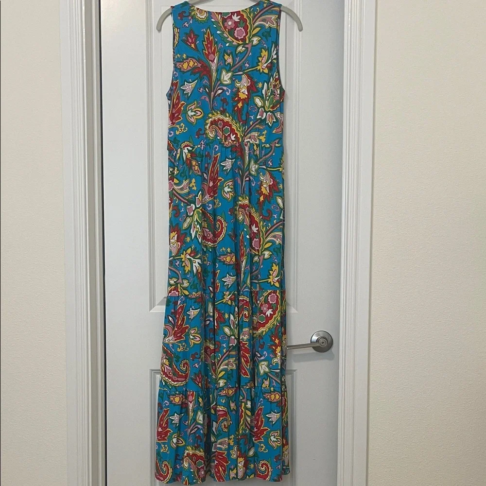 NWOT! Boden Blue Paisley Maxi Dress, Size 6 - Picture 9 of 9